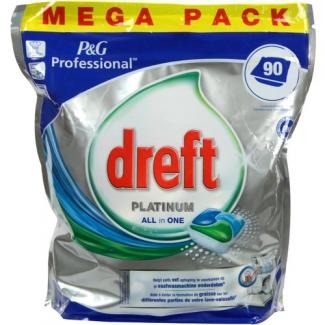 Капсулы для посудомоечной машины  Dreft Platinum All in ONE 90 шт., (Дрефт) Германия 